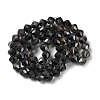 Electroplate Transparent Glass Beads Strands EGLA-I019-HR01-3