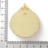 Brass Pendant Cabochon Settings KK-R215-02G-3