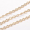 3.28 Feet Ion Plating(IP) 304 Stainless Steel Curb Chains X-CHS-K004-16G-0.4mm-1