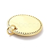 Brass Micro Pave Clear Cubic Zirconia Pendants ZIRC-L091-072G-2