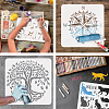 PET Hollow Out Drawing Painting Stencils DIY-WH0391-0199-4