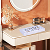 7-Slot Rectangle Walnut Wood Covered Velvet Ring Display Stands RDIS-WH0019-03-6