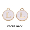 Golden Plated Alloy Charms ENAM-SZ0001-25A-L-2