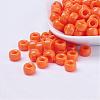 Opaque Acrylic European Large Hole Beads PL338-3-2