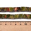 Natural Unakite Beads Strands G-T139-8x8-08A-5