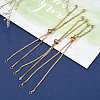 Adjustable 304 Stainless Steel Slider Bracelets Making STAS-T050-031G-6