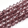 Bicone Glass Beads Strands X-EGLA-P016-4mm-03-1