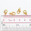 Zinc Alloy Jewelry Findings Golden Lobster Claw Clasps X-E102-G-5