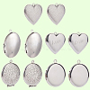 10Pcs 5 Styles 316 Surgical Stainless Steel Locket Pendants STAS-SP0001-94-6