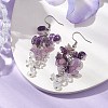 Natural Amethyst Earrings EJEW-TA00462-04-2