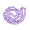 Dyed Crackle Imitation Jade Glass Beads Strands EGLA-Q131-02B-05-2