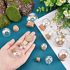 10Pcs 5 Style Iridescent Glass Dome Cover AJEW-PH0004-88-3