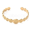 304 Stainless Steel Sun Cuff Bangles BJEW-F457-25G-7