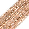 Electroplate Glass Beads Strands GLAA-Q105-03O-1