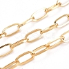 3.28 Feet Ion Plating(IP) 304 Stainless Steel Paperclip Chains X-CHS-F009-02B-G-2