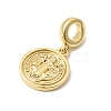 Brass European Dangle Charms KK-A296-35G-2