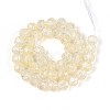 Transparent Crackle Glass Beads Strands GLAA-N053-8mm-10-2