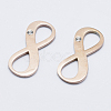Eco-Friendly 316 Surgical Stainless Steel Pave Cubic Zirconia Links connectors RB-I078-63RG-A-NR-1
