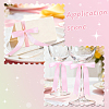 36Pcs Bowknot Polyester Ornament Accessories DIY-CN0003-69B-3