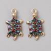 Alloy Enamel Pendants FIND-CJC0027-01G-03-1
