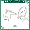 1Pc Adjustable 925 Sterling Silver Rectangle Ring Component STER-BC0003-67P-2