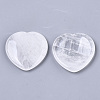 Natural Quartz Crystal Thumb Worry Stone G-N0325-01W-2