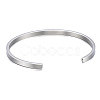 Non-Tarnish 304 Stainless Steel Cuff Bangles X-BJEW-K173-02P-3