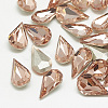 Pointed Back Glass Rhinestone Cabochons RGLA-T082-6x10mm-08-1