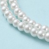Baking Paint Pearlized Glass Pearl Round Bead Strands HY-Q003-4mm-01-4