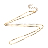 Brass Ball Chains Necklace Making NJEW-JN02838-03-1