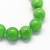 Natural Dyed Yellow Jade Gemstone Bead Strands G-R271-8mm-YXS17-2
