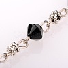 Handmade Bicone Glass Beads Chains for Necklaces Bracelets Making AJEW-JB00061-03-2