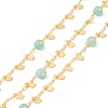 Natural Flower Amazonite Column Beaded Chains CHC-K012-02G-11-1
