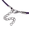 Waxed Cotton Cord Necklace Making MAK-S034-004-4