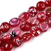 Dyed Natural Agate Beads Strands G-T138-229A-4