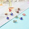 Electroplate Glass Charms PALLOY-JF00821-01-2