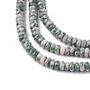 Natural Green Spot Jasper Beads Strands G-H292-A18-02-4