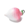 Resin Iron Pendants RESI-D280-13-2