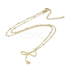 304 Stainless Steel Pendant Necklaces NJEW-H029-02G-R-2