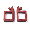 Unfinished Sandalwood Frame WOOD-WH0098-73-2