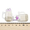 Transparent Resin Pendants RESI-XCP0002-39B-3