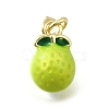 Brass with Enamel Charms KK-Q066-01K-G-1