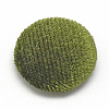 Velvet Cloth Fabric Covered Cabochons WOVE-S084-12B-2