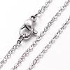 Non-Tarnish 304 Stainless Steel Necklace MAK-K004-19P-2