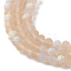 Transparent Glass Beads Strands EGLA-A034-T4mm-MB20-4