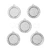 Vintage Tibetan Style Alloy Pendant Cabochon Bezel Settings TIBEP-O006-19AS-1