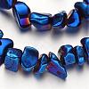 Electroplate Non-magnetic Synthetic Hematite Beads Strands G-F300-06-2