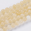 Natural Topaz Jade Beads Strands G-G515-8mm-03B-1