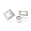 Tarnish Resistant 304 Stainless Steel Stud Earring Findings X-STAS-Q223-07A-2