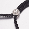 Nylon Twisted Cord Bracelet Making MAK-F019-04P-3